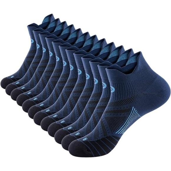 Ankle Compression Sock for Men and Women 2/4/6 Pairs, Low Cut Compression Sock - Picture 8 of 8